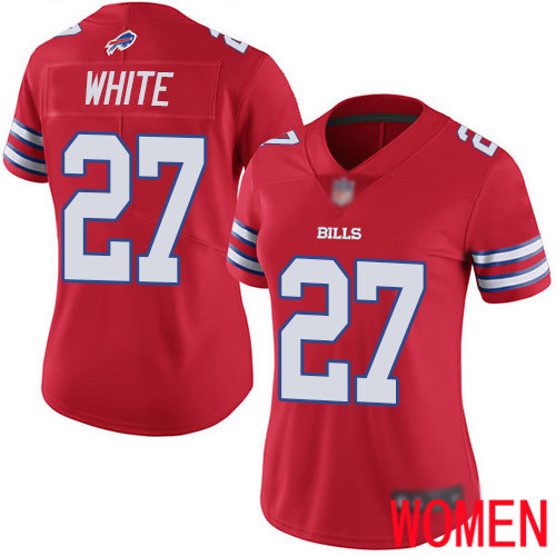 Women Buffalo Bills 27 Tre Davious White Limited Red Rush Vapor Untouchable NFL Jersey